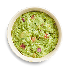 Guacamole side in a dish